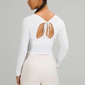 Lululemon Open Back Ribbed Long Sleeve